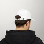 PredictBase Classic Dad Cap | White Embroidered PrediBot Edition