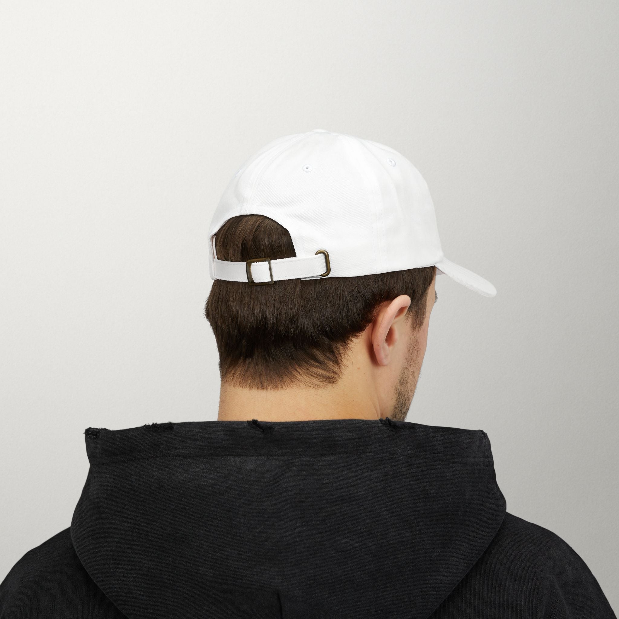 PredictBase Classic Dad Cap | White Embroidered PrediBot Edition