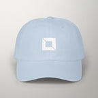 PredictBase Classic Dad Cap | White Embroidered PrediBot Edition