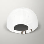 PredictBase Classic Dad Cap | White Embroidered PrediBot Edition