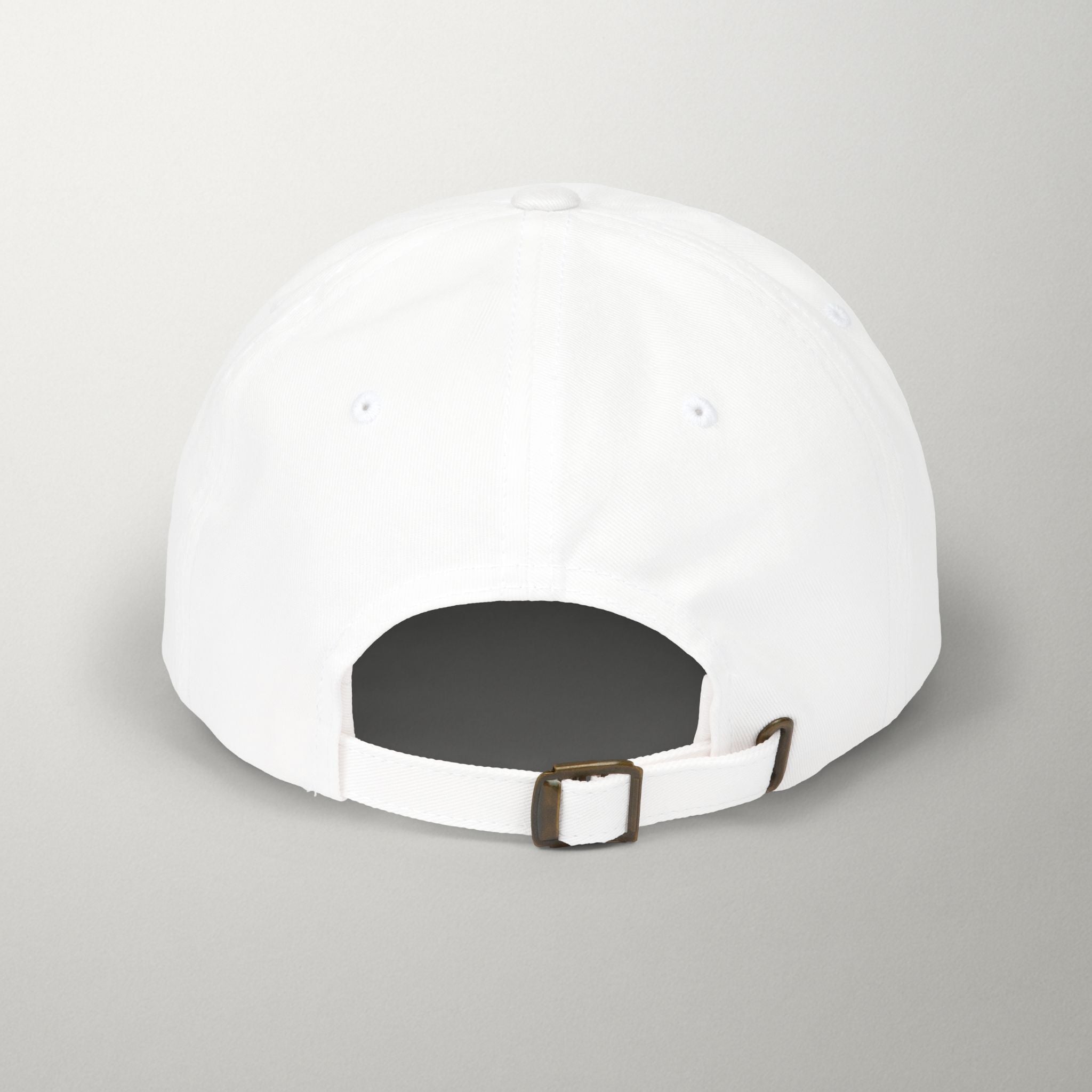 PredictBase Classic Dad Cap | White Embroidered PrediBot Edition