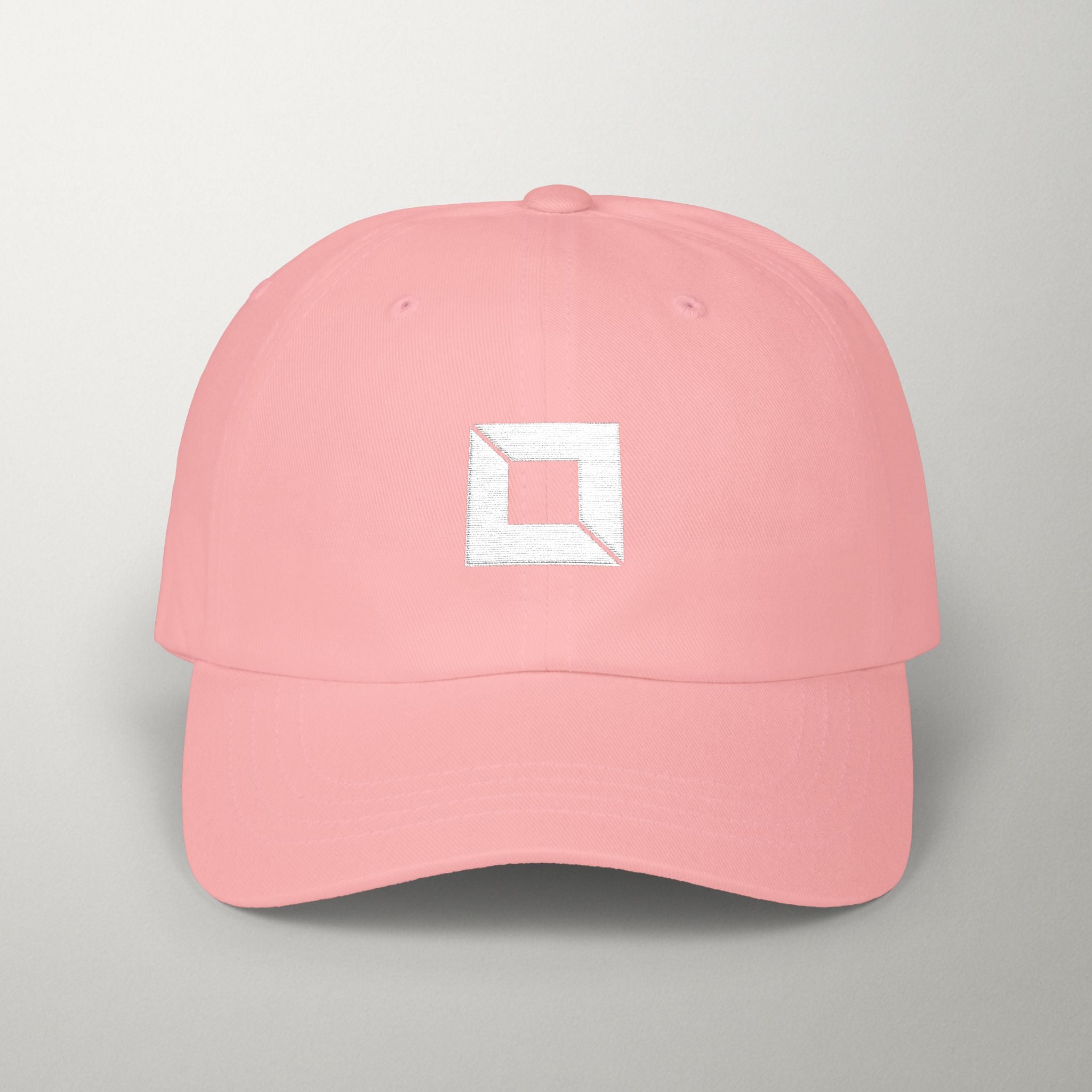 PredictBase Classic Dad Cap | White Embroidered PrediBot Edition