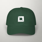 PredictBase Classic Dad Cap | White Embroidered PrediBot Edition