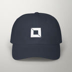 PredictBase Classic Dad Cap | White Embroidered PrediBot Edition