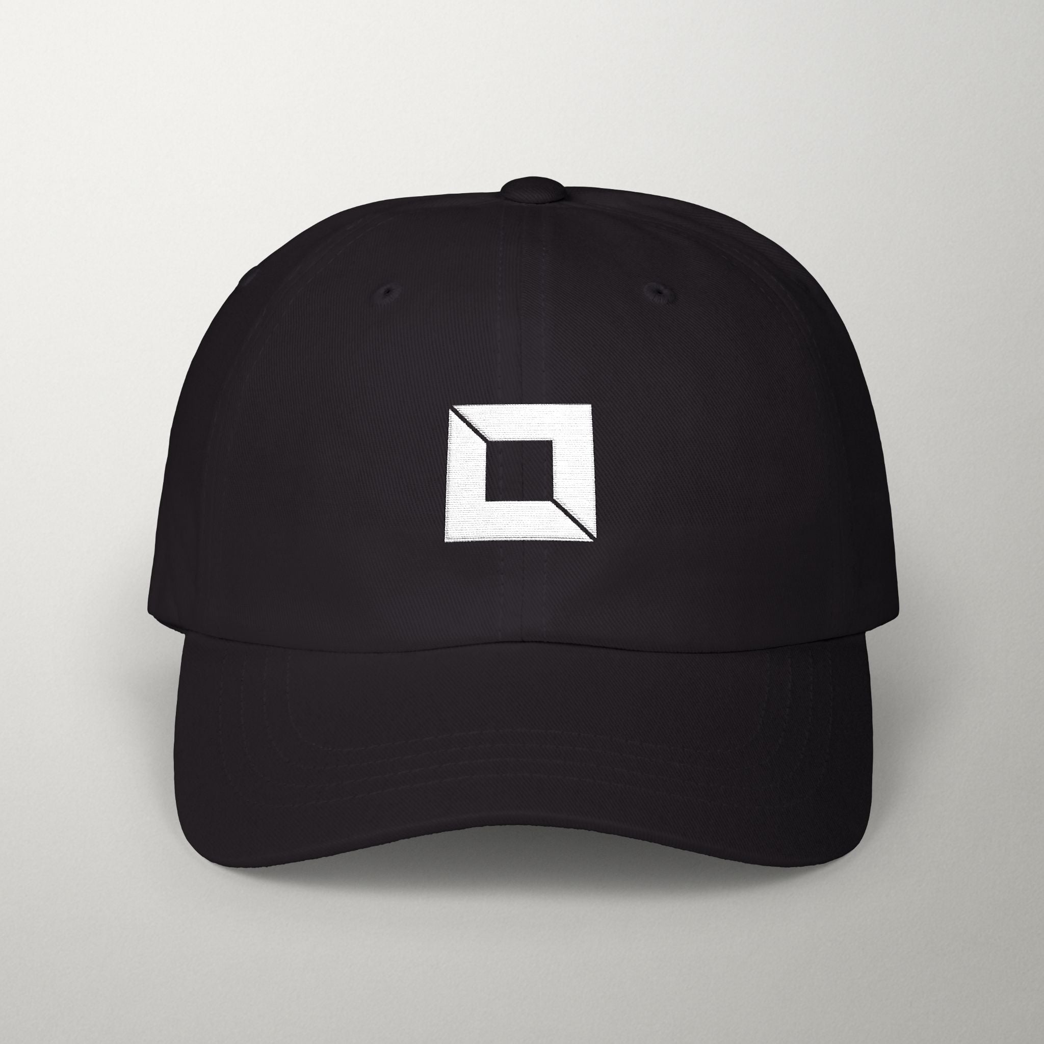 PredictBase Classic Dad Cap | White Embroidered PrediBot Edition