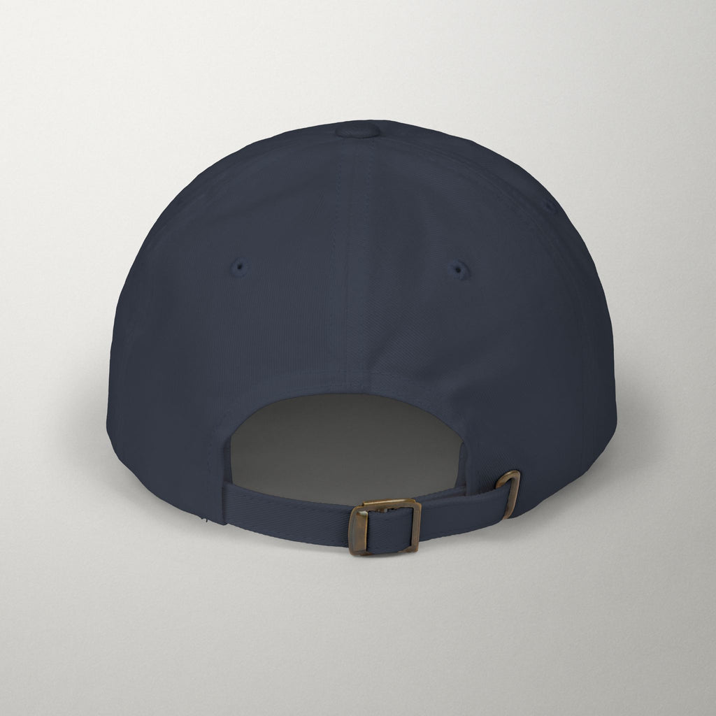 PredictBase Classic Dad Cap | White Embroidered PrediBot Edition